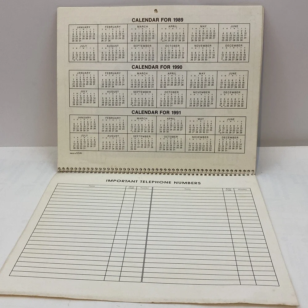 Norman Rockwell 1990 Appointment Calendar